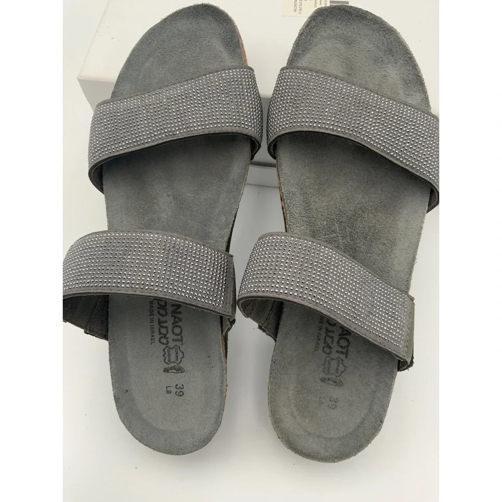 Naot leather slide